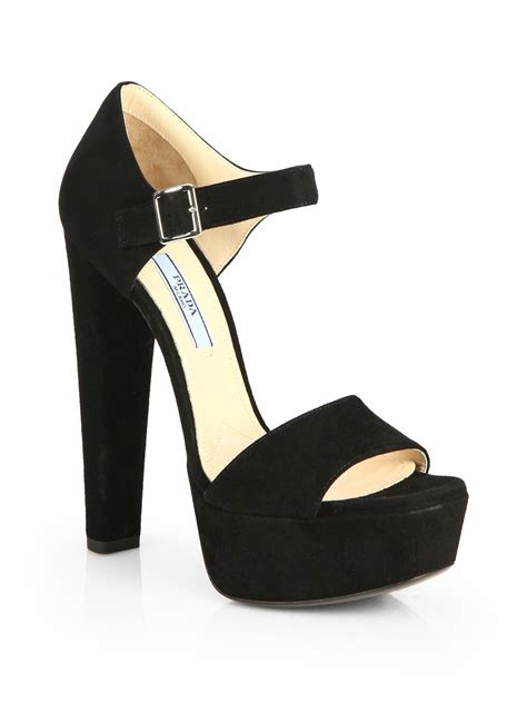 prada womens platform shoes|prada suede platform.